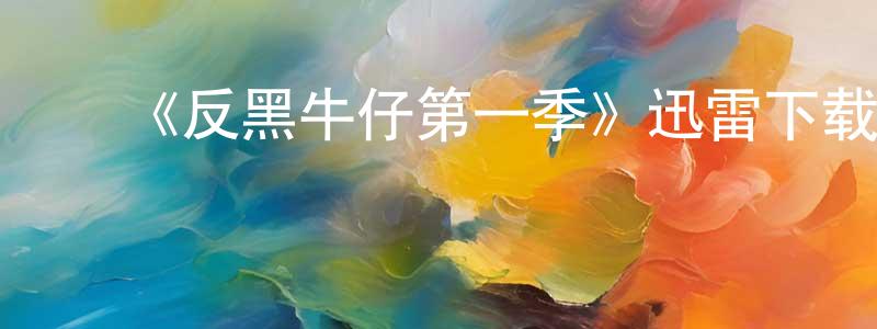陈百林发布《反黑牛仔第一季》迅雷下载/在线观看-选秀综艺-美剧天堂